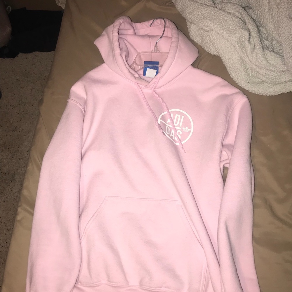 Pink adidas hoodie size Medium